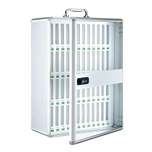 Cell Phones Storage Cabinet with Combination Lock, Aluminum Alloy Cell Phone Locker, Portable Phone Holder Box, Wall Mounted Cell Phone Storage Box for Classrooms Factories(37x20x60.5cm/15x8x24in) von GMBAYUE