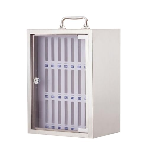 GMBAYUE Handy-Aufbewahrungsschrank, Handy Transparent Türschloss Box, Handy-Aufbewahrung mit Griff for Klassenzimmer, Büro, Krankenhaus, Fitnessstudio(27.5x19x37cm) von GMBAYUE