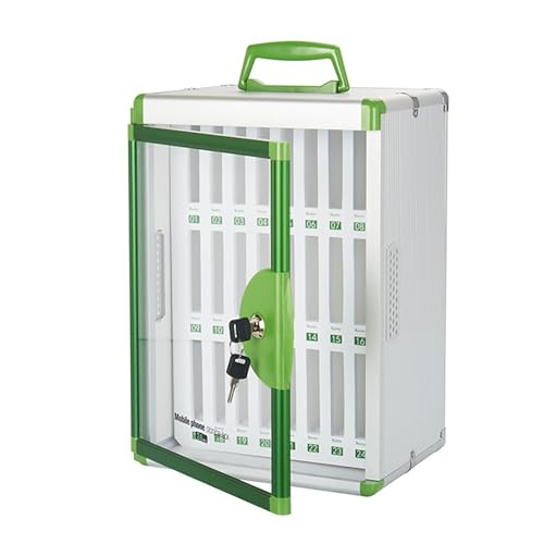 GMBAYUE Handy Aufbewahrungsschrank mit 24 Steckplätzen, Handy-Schließfach aus Aluminiumlegierung, Handy Aufbewahrung mit Griff for Klassenzimmer Büro Prüfung GMBAYUE Handy Aufbewahrungsschrank mit 24 Steckplätzen, Handy-Schließfach aus Aluminiumlegierung, Handy Aufbewahrung mit Griff for Klassenzimmer Büro Prüfung von GMBAYUE