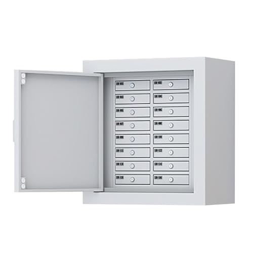 GMBAYUE Handy Tresor, Handygarage, Handy-Spind zur Wandmontage, Handy-Schließfach mit Ladegerät und Schlüsselschloss für Büro, Schule, Fabrik(45x24x49cm/18x9x19in) von GMBAYUE