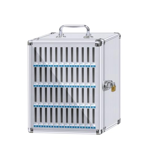 Handy Safe Metall, Handy Transparent Türschloss Box, Aluminiumlegierung, Handy Aufbewahrungsbox, Handy Schließfach mit Griff for Schulklassenzimmer, Büroprüfung(40x19x47cm/16x7x18.5in) von GMBAYUE