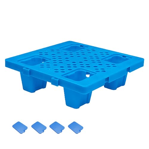 Nestbare Kunststoffpaletten, Atmungsaktive Gitterboden-Belüftungspalette, Leichtpalette for Die Lagerung in Garagen, Lagerhäusern, Supermärkten und Kellern(40x40cm/16x16in) von GMBAYUE