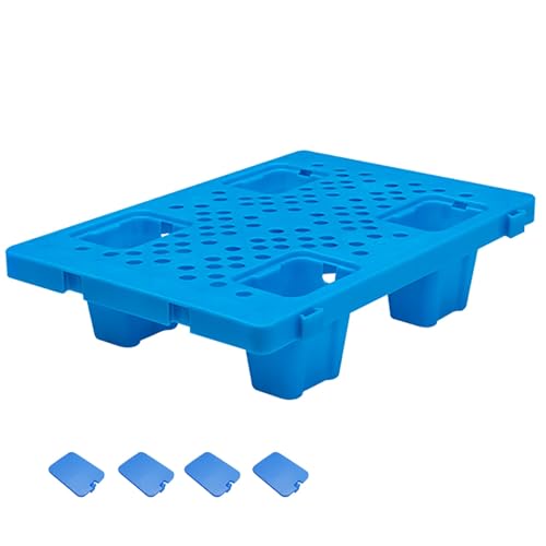 Nestbare Kunststoffpaletten, Atmungsaktive Gitterboden-Belüftungspalette, Leichtpalette for Die Lagerung in Garagen, Lagerhäusern, Supermärkten und Kellern(50x35cm/20x14in) von GMBAYUE