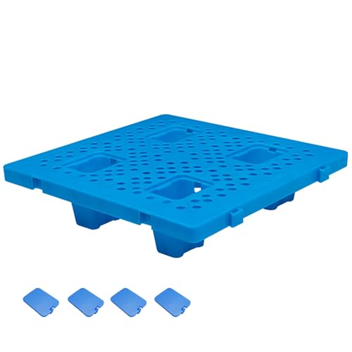Nestbare Kunststoffpaletten, Atmungsaktive Gitterboden-Belüftungspalette, Leichtpalette for Die Lagerung in Garagen, Lagerhäusern, Supermärkten und Kellern(50x50cm/20x20in) von GMBAYUE
