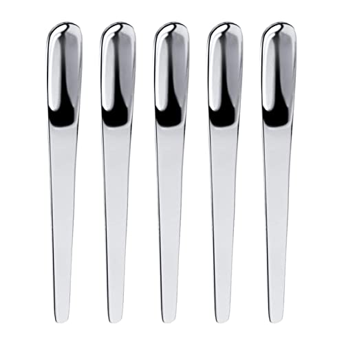 5 Stück Kaffeelöffel aus Edelstahl, flacher Löffel, Rührlöffel, Küche, Kaffeeliebhaber, schönes Kaffee-Zubehör, Latte-Löffel 5 Stück Kaffeelöffel aus Edelstahl, flacher Löffel, Rührlöffel, Küche, Kaffeeliebhaber, schönes Kaffee-Zubehör, Latte-Löffel von GMBYLBY