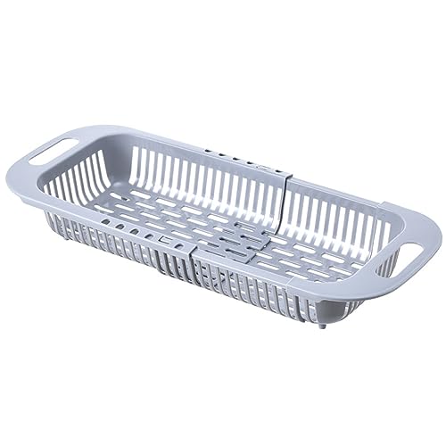 Abtropfgestell, erweiterbarer Abflusskorb, tragbarer Geschirrabtropfkorb, Utensilienhalter für Küche, Aufbewahrung und Organisation, erweiterbares Spülbeckenablaufgestell, flexible Organizer Abtropfgestell, erweiterbarer Abflusskorb, tragbarer Geschirrabtropfkorb, Utensilienhalter für Küche, Aufbewahrung und Organisation, erweiterbares Spülbeckenablaufgestell, flexible Organizer von GMBYLBY