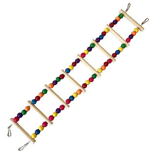 Bird Swing Toy Bird Hängende Leiter Holzleiterbrücke Spielzeug Papageiklettern Papageienschwang Holzbrücke von GMBYLBY