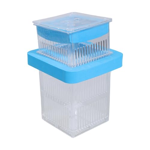 FishTank Brutkasten für Aquarium, kleine Zuchtbox, transparent, Isolation, Schlüpfbox, doppellagig, verstellbare Trennwand, Fischzuchttanks von GMBYLBY
