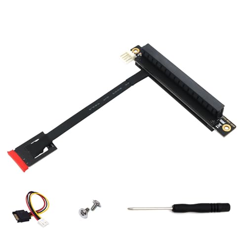 GMBYLBY 270 Grad A+E Key NGFFs PCIe 16x Adapterkabel 25 cm Für Die Computerverbindung von GMBYLBY
