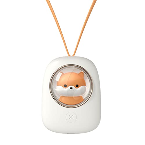 GMBYLBY Handfreier, tragbarer persönlicher Ventilator, wiederaufladbar, USB-Hals-Ventilator, 3 Luft, klein, tragbar, Desktop-Carto-Seil von GMBYLBY