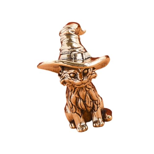 GMBYLBY Künstlerische Hexenkatzen Messing Miniaturfigur Ornament Vintage Antik Kätzchen Statue Heimdekoration Regal Schreibtisch Akzent Hexe Katzen Skulptur GMBYLBY Künstlerische Hexenkatzen Messing Miniaturfigur Ornament Vintage Antik Kätzchen Statue Heimdekoration Regal Schreibtisch Akzent Hexe Katzen Skulptur von GMBYLBY