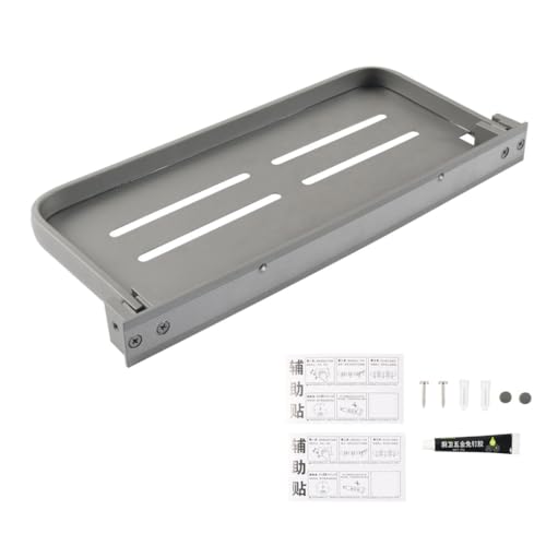 GMBYLBY Platzsparendes, zusammenklappbares Wandregal aus Aluminium für Küchen und Wohnräume, verbessert die Aufbewahrung im Innenbereich GMBYLBY Platzsparendes, zusammenklappbares Wandregal aus Aluminium für Küchen und Wohnräume, verbessert die Aufbewahrung im Innenbereich von GMBYLBY