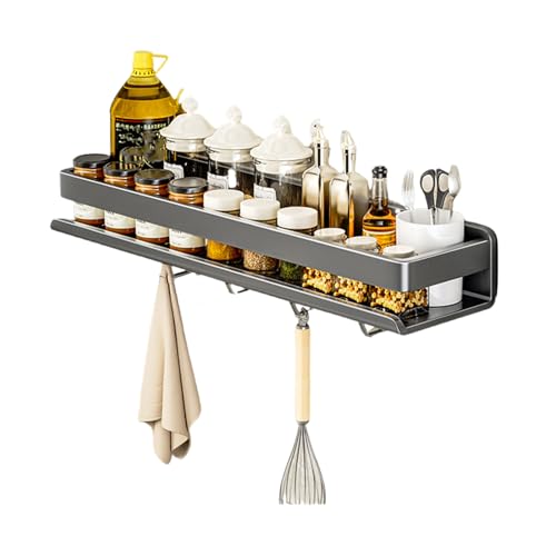 Raumsparende Designs Vertikaler Mount Kitchen Rack Carbon Stahl Konstruktion Halt Utensilien Gewürze Handtücher Raumsparende Designs Vertikaler Mount Kitchen Rack Carbon Stahl Konstruktion Halt Utensilien Gewürze Handtücher von GMBYLBY