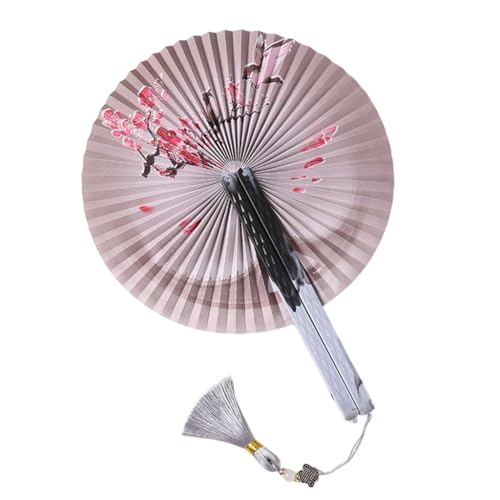 GMBYLBY Runder faltbarer Handventilator, kompakt, Kühlventilatoren für Outdoor-Spiele, Weihnachtsdekorationen, Festivalaufführungen von GMBYLBY
