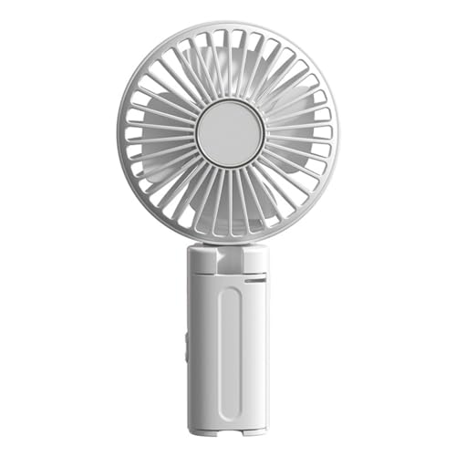 GMBYLBY Tragbarer Ventilator Clip Regenschirme Handheld Faltbar USB Wiederaufladbar Schreibtisch 1200mAh 3 Geschwindigkeiten für Reisen von GMBYLBY