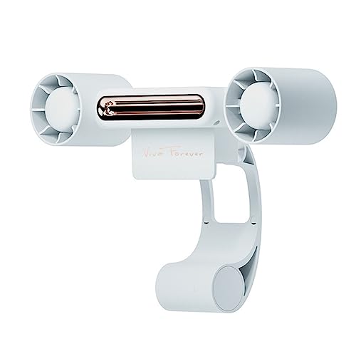 GMBYLBY Ventilator zum Aufhängen, 1200 mAh, wiederaufladbar, Klimaanlage, Bürogeräte, Computer-Clip, Kühlung mit von GMBYLBY