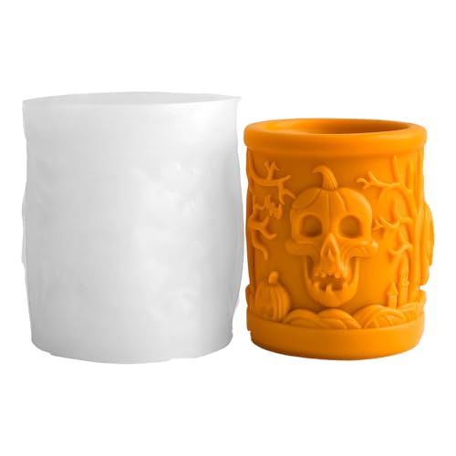 Halloween Thematische Kerze Silikonform Mehrzweckzylinderform Silikonform Zur Herstellung Von Seife Home Dekoration Anfängerform von GMBYLBY
