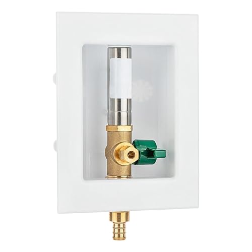 ICE MAKER Outlet Box Mit Hammer Arrestor Und 1/4 Drehen Der Kugelventile Push Fit Ice Maker Outlet Box Absorbs Schock Reduzieren ICE MAKER Outlet Box Mit Hammer Arrestor Und 1/4 Drehen Der Kugelventile Push Fit Ice Maker Outlet Box Absorbs Schock Reduzieren von GMBYLBY