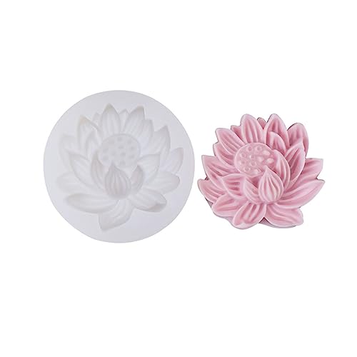 Lotusblatt Silikonform Samenpod Von Form Kerzenform Handgefertigtes Soap Form Duft Epoxidgussschimmel von GMBYLBY