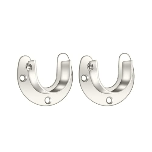 Robuste Schrankstangenhalterungen inklusive Schrauben, Vorhanghalter, Stangen, Stecknüsse für 3,8 cm (1 1/4 Zoll), 2 Stück von GMBYLBY