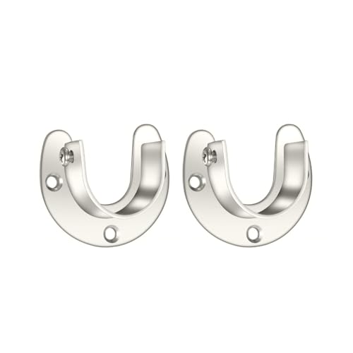 Robuste Schrankstangenhalterungen inklusive Schrauben, Vorhanghalter, Stangen, Stecknüsse für 3,8 cm (1 1/4 Zoll), 2 Stück von GMBYLBY