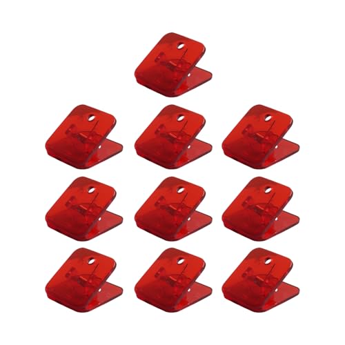 Set mit 10 quadratischen Acryl-Büroklammern, Büroklammern, Mehrzweck-Aktenklammern für Bastelarbeiten, Lebensmittelbeutel, Foto-Dokumente, Organisation, quadratische Clips für Planer und Tagebücher Set mit 10 quadratischen Acryl-Büroklammern, Büroklammern, Mehrzweck-Aktenklammern für Bastelarbeiten, Lebensmittelbeutel, Foto-Dokumente, Organisation, quadratische Clips für Planer und Tagebücher von GMBYLBY