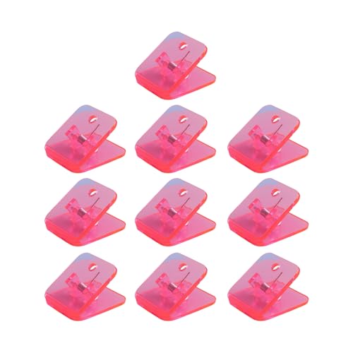 Set mit 10 quadratischen Acryl-Büroklammern, Büroklammern, Mehrzweck-Aktenklammern für Bastelarbeiten, Lebensmittelbeutel, Foto-Dokumente, Organisation, quadratische Clips für Planer und Tagebücher Set mit 10 quadratischen Acryl-Büroklammern, Büroklammern, Mehrzweck-Aktenklammern für Bastelarbeiten, Lebensmittelbeutel, Foto-Dokumente, Organisation, quadratische Clips für Planer und Tagebücher von GMBYLBY