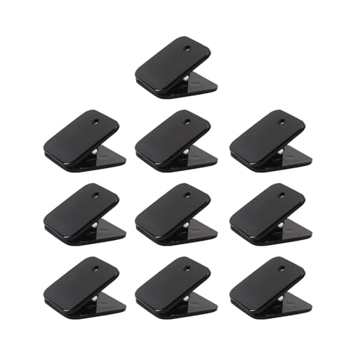 Set mit 10 quadratischen Acryl-Büroklammern, Büroklammern, Mehrzweck-Aktenklammern für Bastelarbeiten, Lebensmittelbeutel, Foto-Dokumente, Organisation, quadratische Clips für Planer und Tagebücher von GMBYLBY