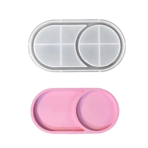 Silikon Oval Tablett Formen Harz Untersetzer Formen Für Die Aufbewahrung Von Schmuck Und Perlen Immovation Home Ornament Making von GMBYLBY
