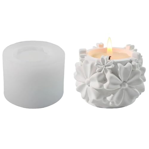 Silikonformen mit Blumenmotiv für die Herstellung von Halter, Teelichthalter, Gipsdekoration, Harzbecher, Silikonhalter Silikonformen mit Blumenmotiv für die Herstellung von Halter, Teelichthalter, Gipsdekoration, Harzbecher, Silikonhalter von GMBYLBY