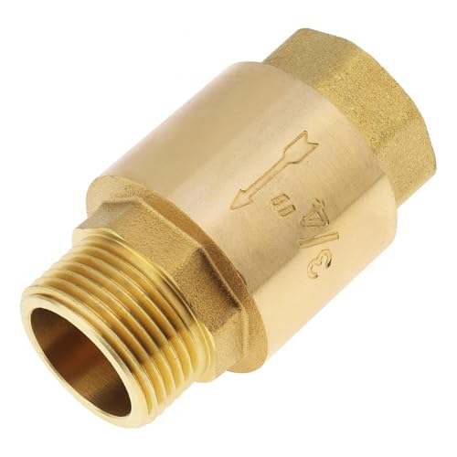 Starkes Messing 1-Wege-Rückschlagventile 3/4 Zoll Gewinde Inline Federbelasteter Anschluss für Wassersysteme und Lagertanks Rückflussverhinderer Ventile Starkes Messing 1-Wege-Rückschlagventile 3/4 Zoll Gewinde Inline Federbelasteter Anschluss für Wassersysteme und Lagertanks Rückflussverhinderer Ventile von GMBYLBY