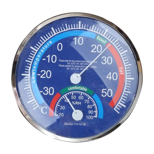 Temperaturfeuchtigkeitsdetektormesser Für Innenhäuser Babyzimmer Wandanaloges Thermometer Hygrometer (englische Version) Thermometer Hygrometer von GMBYLBY