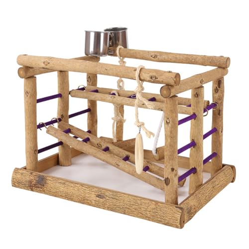 GMBYLBY Wellensittich Käfig Spielzeugständer Leiter Papageien Fütterungstudiengymnastikbrücke Klettern Für Sittiche Cockatiel Bird Plattform Ständer GMBYLBY Wellensittich Käfig Spielzeugständer Leiter Papageien Fütterungstudiengymnastikbrücke Klettern Für Sittiche Cockatiel Bird Plattform Ständer von GMBYLBY