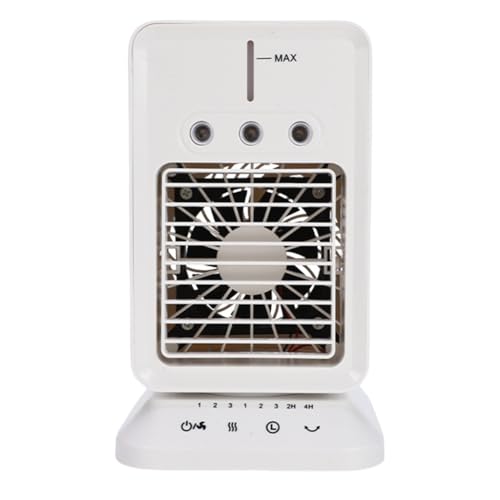 Wiederaufladbare USB-Klimaanlage mit 300 ml Wassertanks, tragbarer Desktop-Nebel-Kühlventilator für Zuhause oder Wohnheim von GMBYLBY