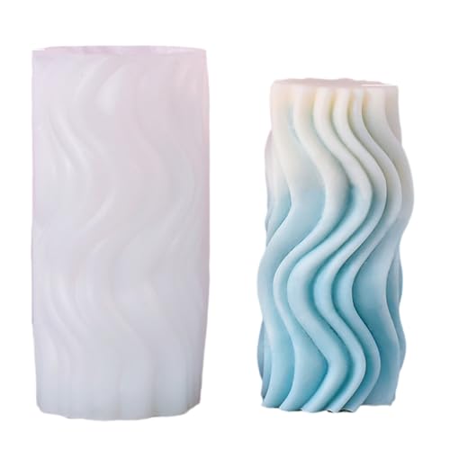Zylinderkerzen Silikonform Kuchen Fondant Formharz Gipsform Form Handgefertigt von GMBYLBY