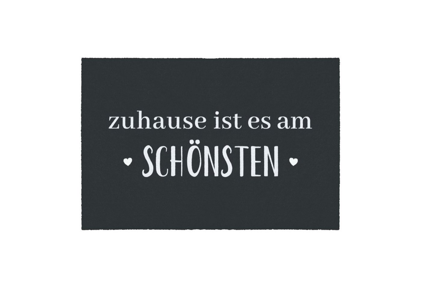 Fußmatte KÖLN, GMD Living, rechteckig, Höhe: 6 mm, Fußmattemit Spruch: "Zuhause ist es am schönsten" von GMD Living