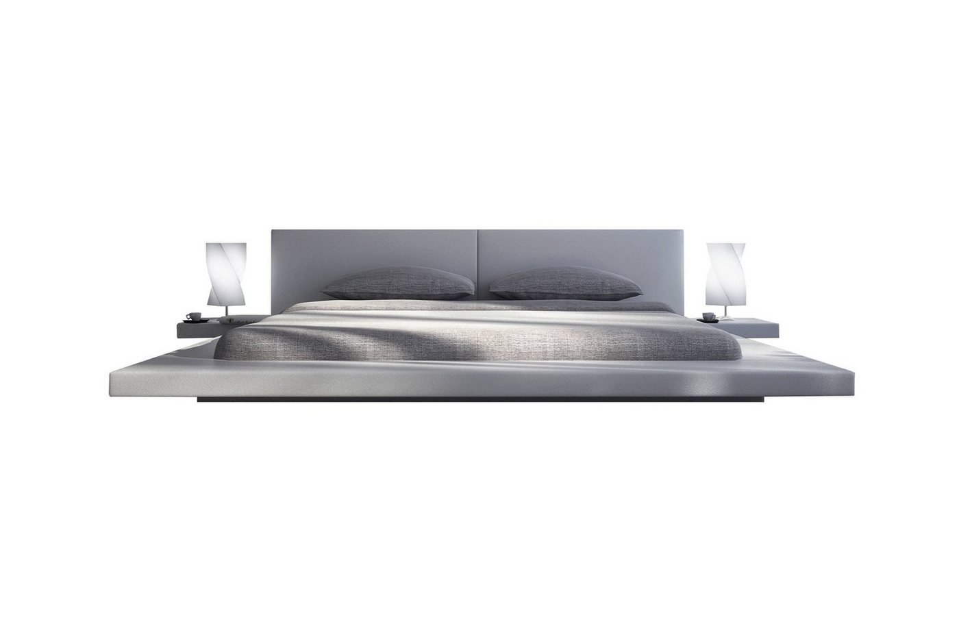 GMD Living Bett LUBLIN (1-tlg), Polsterbett mit LED, Liegefläche: 200 x 200 cm von GMD Living