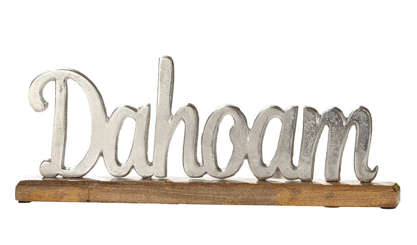GMD Living Dekoobjekt DAHOAM, Schriftzug "Dahoam" aus Aluminium GMD Living Dekoobjekt DAHOAM, Schriftzug "Dahoam" aus Aluminium von GMD Living