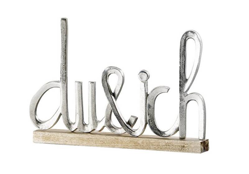 GMD Living Dekoobjekt DUICH, Schriftzug "du&ich" aus Aluminium von GMD Living