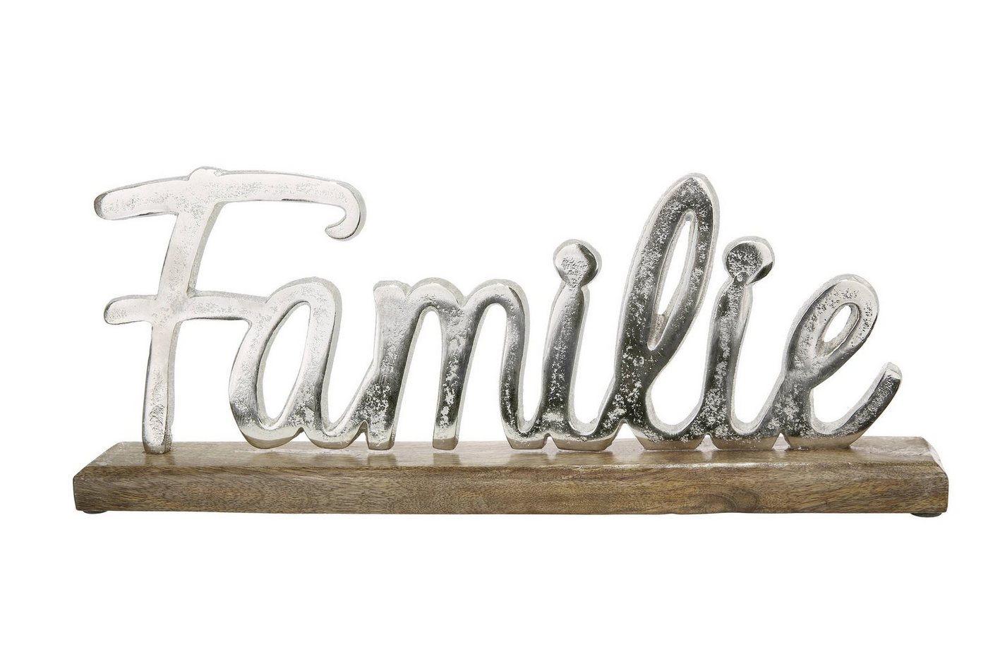 GMD Living Dekoobjekt FAMILIE, Schriftzug Familie" aus Aluminium" von GMD Living