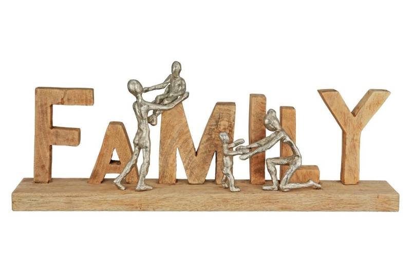 GMD Living Dekoobjekt FAMILIY, Schriftzug "FAMILY" aus robustem Mangoholz von GMD Living