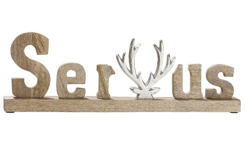 GMD Living Dekoobjekt SERVUS, Schriftzug "Servus" aus Mangoholz von GMD Living
