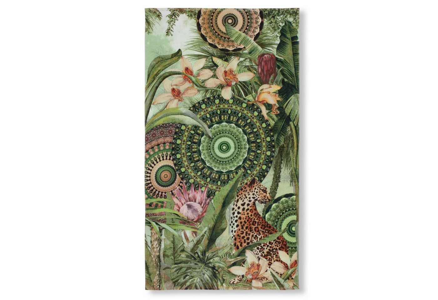 GMD Living Strandtuch ABHITA, Motiv: Mandala Dschungel, weiße Rückseite, velours GMD Living Strandtuch ABHITA, Motiv: Mandala Dschungel, weiße Rückseite, velours von GMD Living