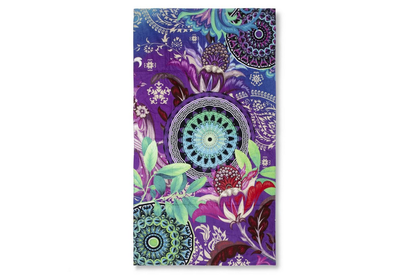 GMD Living Strandtuch AXELLE, Motiv: Mandala Blumen, weiße Rückseite, velours GMD Living Strandtuch AXELLE, Motiv: Mandala Blumen, weiße Rückseite, velours von GMD Living