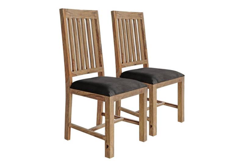 GMD Living Holzstuhl SONIPAT (2er Set), 2er Set Holzstuhl mit Polster von GMD Living