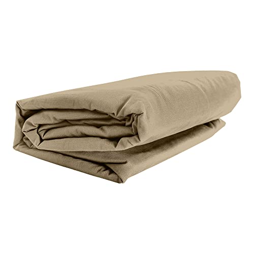GMD Living Mr. Sandman Spannbettlaken ELASTAN Classic, Farbe:278-cappuccino, Größe:140-160 x 200-220 cm von GMD Living