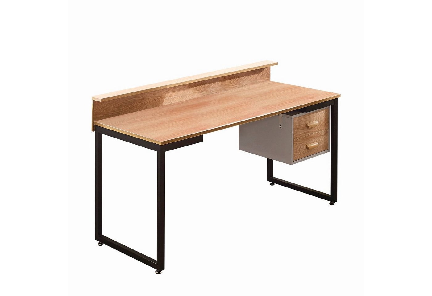 GMD Living Schreibtisch SCHILDA, Schreibtisch aus MDF mit Akazie-Dekor von GMD Living