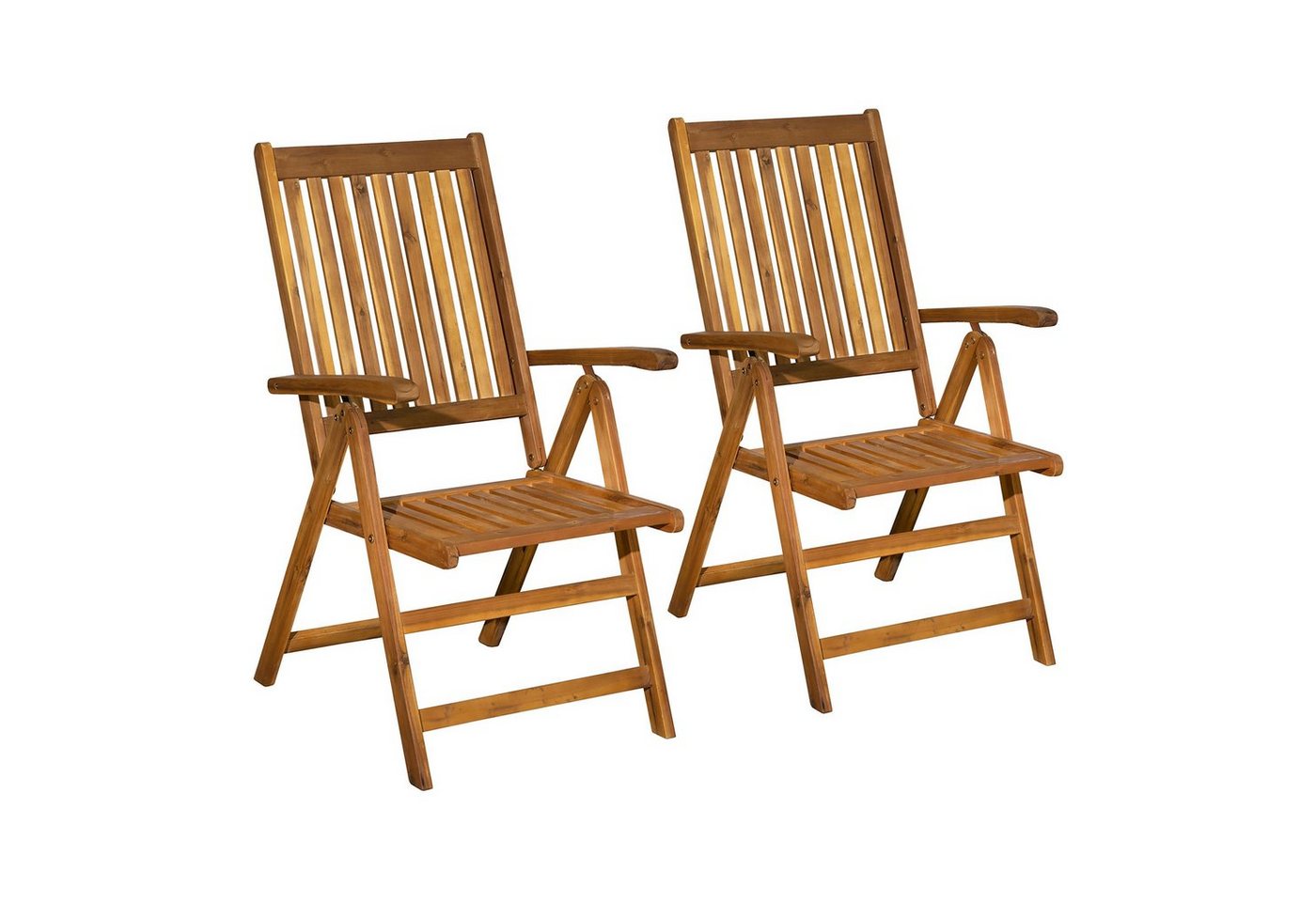 GMD Living Loungesessel HA LONG (2-St), 2er Set Klappsessel mit Armlehnen, aus langlebigem Akazienholz von GMD Living