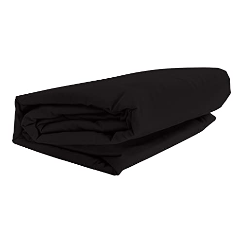 Mr. Sandman Spannbettlaken Full ELASTAN, Farbe:249-schwarz, Größe:180-200 x 200-220 cm von GMD Living