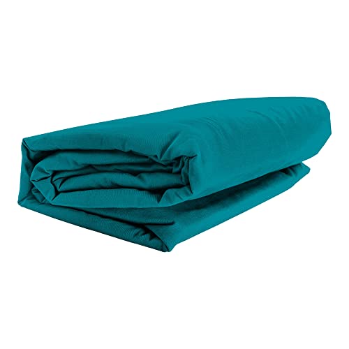 Mr. Sandman Spannbettlaken ELASTAN Classic, Farbe:348-smaragd, Größe:180-200 x 200-220 cm von GMD Living